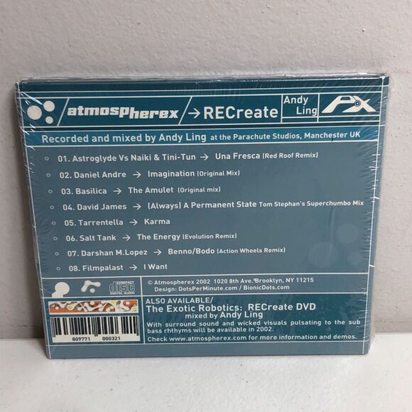 Atmospherex RECreate CD Andy Ling Salt Tank Tarrentella Basilica Filmpalast New - Picture 2 of 8